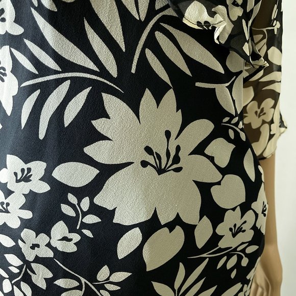 ICE Petite Dress with‎ Flower Design Size 4P - Picture 12 of 16